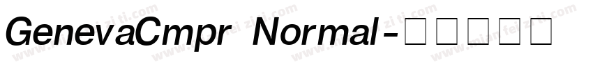GenevaCmpr Normal字体转换